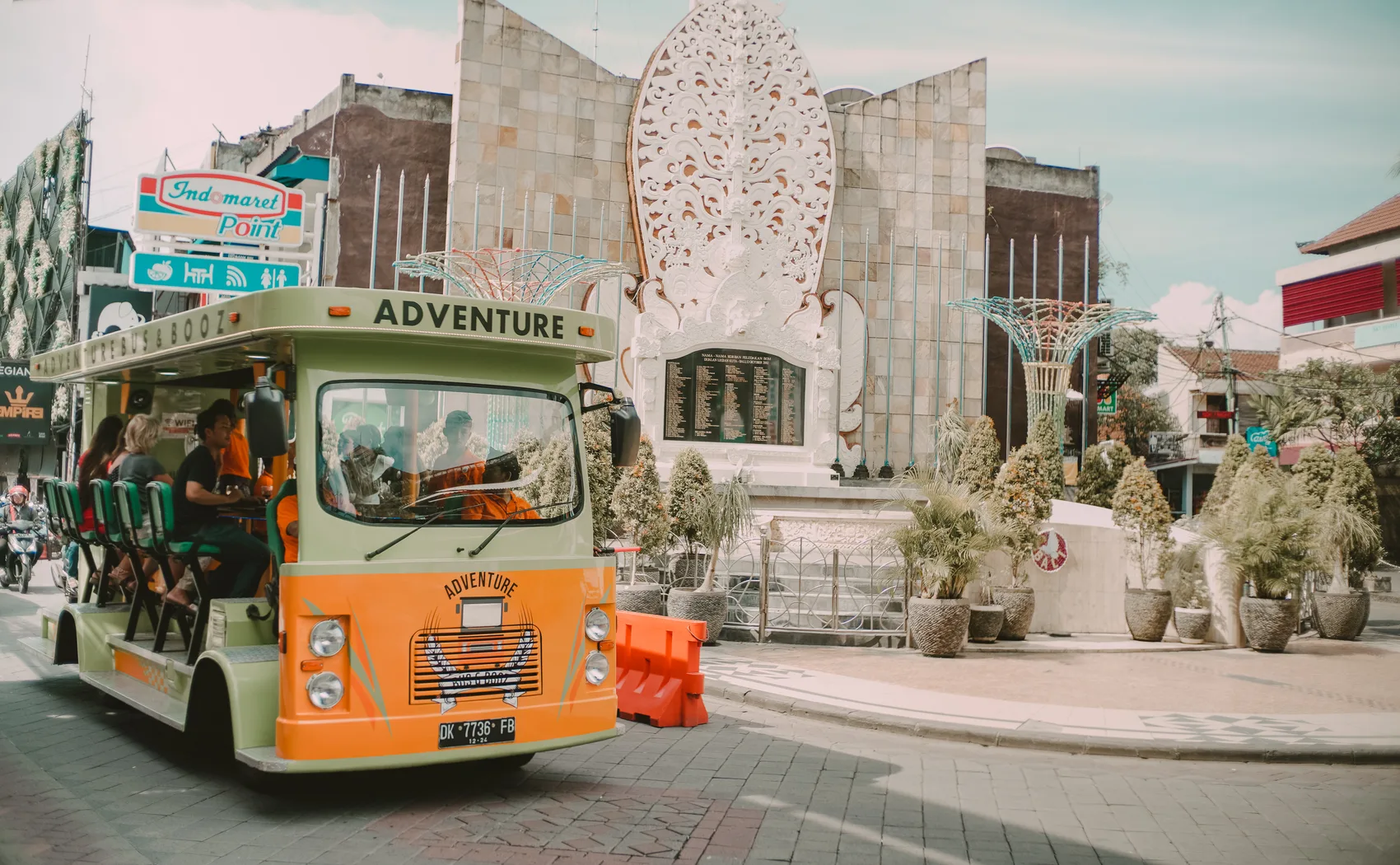 The Bus and Booz trolley in Kuta